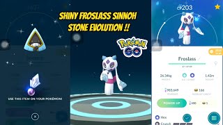 Shiny Froslass Evolution in Pokemon Go Sinnoh Stone Evolution
