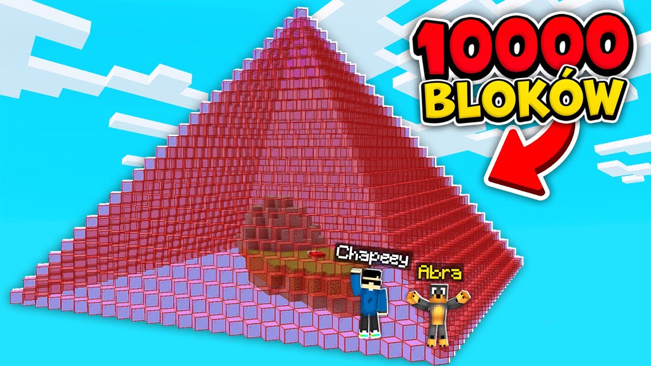 NAJWIĘKSZA BAZA ze SZKŁA na ŚWIECIE na BED WARS z CHAPEEY! (10000 bloków)