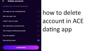 how to delete account on ace dating app | how to deactivate account on ace dating app screenshot 3