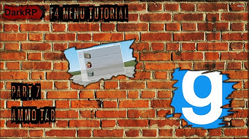 DarkRP F4 Menu Tutorial - Part 7 - Ammo Tab
