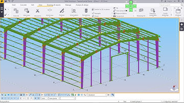 Best Tapered Portal Frame Structure Modelling Part-2 in TEKLA STRUCTURES 2016