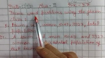 class 3 maths chapter 3 Subtraction ex 3.7 frame word problem