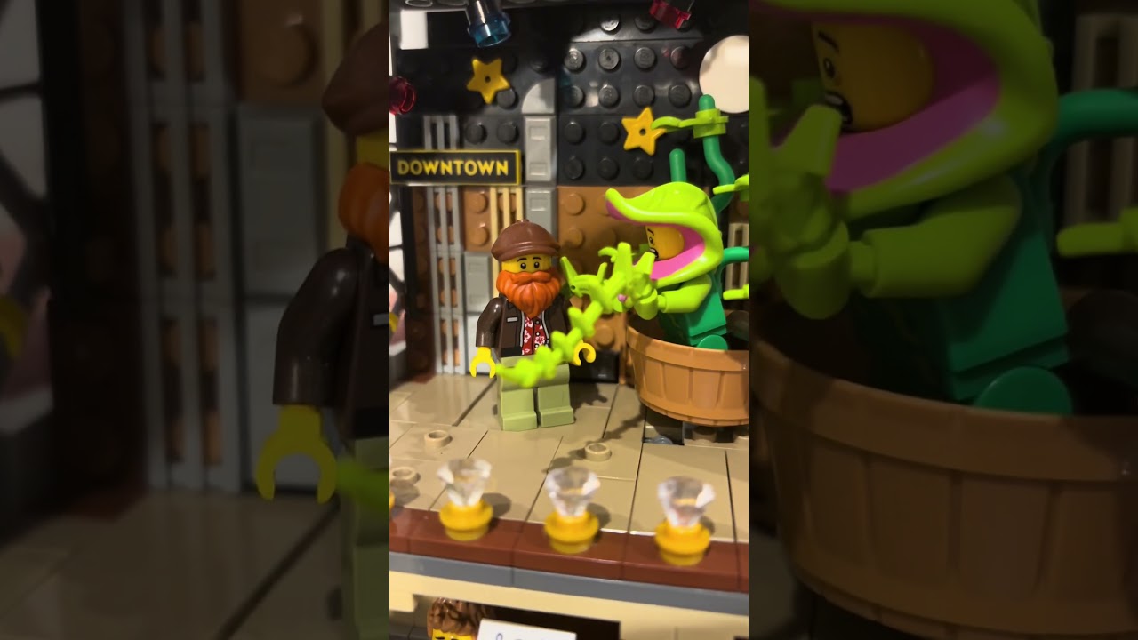 My Community Theatre Lego MOC with Little Shop Of Horrors Production. 