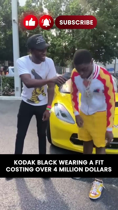 KODAK BLACK AT LOUIS VUITTON AND KENZO SHOWS IN PARIS 