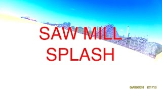 Saw Mill Splash Water Ride POV @ Adventureland