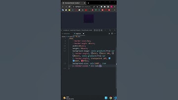 Awesome CSS Gradient Border Animation #shorts