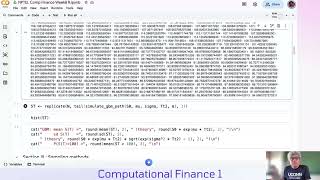 Lecture 8 (part 7) Monte Carlo Simulation, GBM, Pricing Asian Call using R and Colab