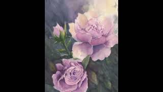 ANGELS EMBRACE BY ARTIST LYN HANEY #watercolorart