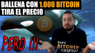 BALLENA BITCOIN Tira el PRECIO y Esto HACEN las OTRAS 1.838