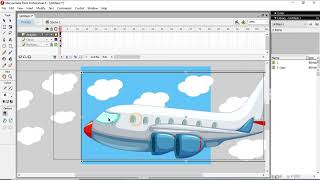 How to create a simple Airplane Animation - 2D Animation Tutorial in Macromedia Flash 8