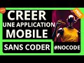 Créer une application mobile sans coder et rapidement. Apps mobiles (crypto et calories tracker )😎🤯