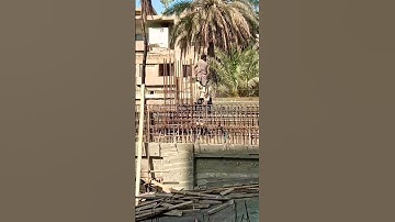 How to do hard work of shuttering carpenter fixing planks of front elevation beam #construction