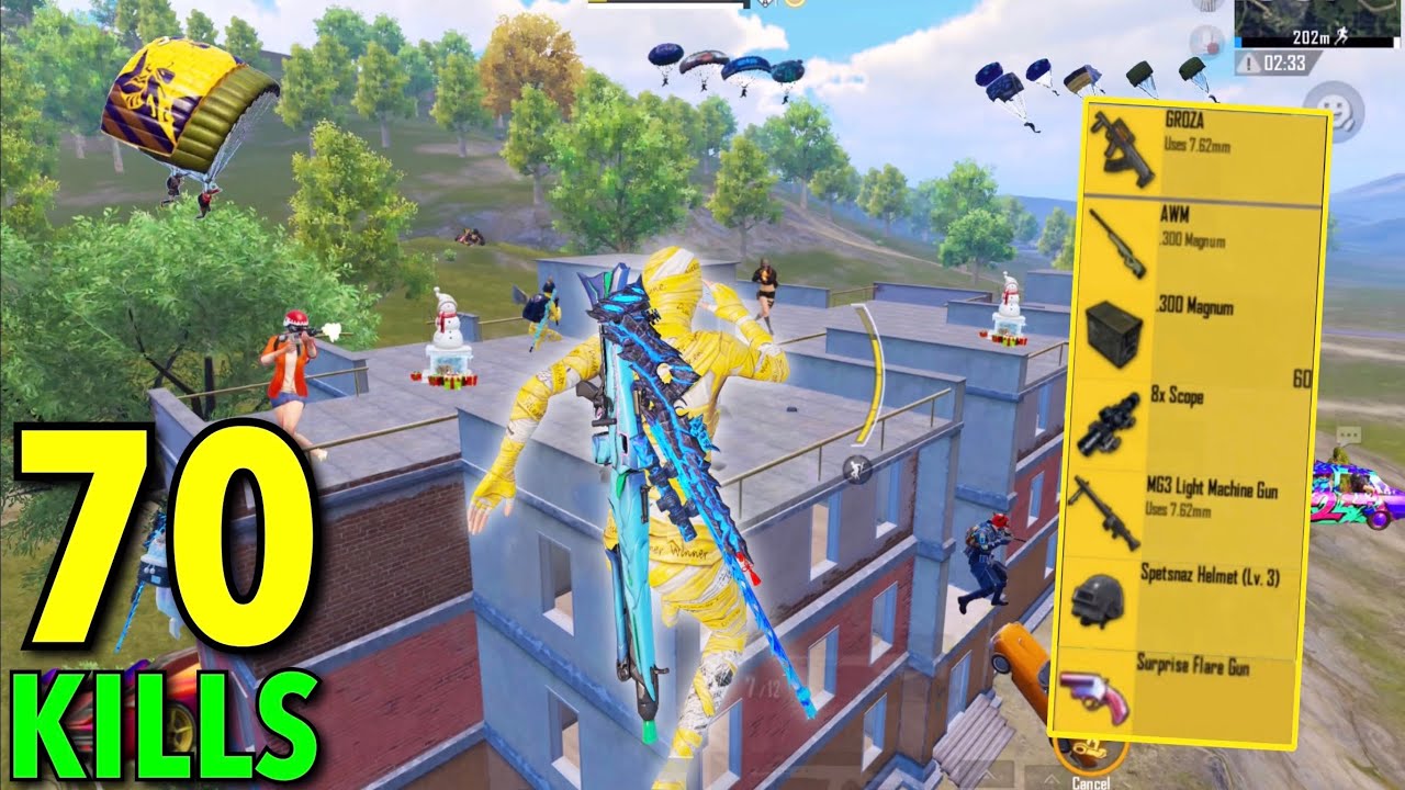 70 Kills😱MY SEASON RECORD in APARTMENTS w/YELLOW MUMMY😍PUBG Mobile