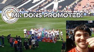 The moment MK Dons were PROMOTED to League One!