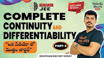 Complete Continuity & Differentiability Part-2 | JEE 2023 | #jeemaths | Goutham Sir