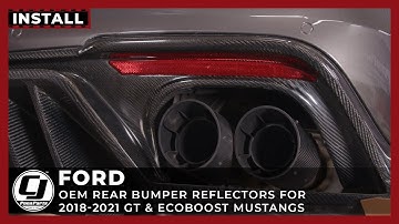 2018-2023 Mustang Install | Ford OEM Rear Bumper Reflector