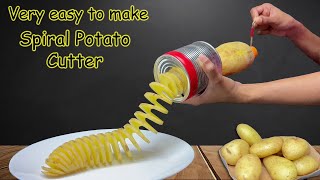 potato cutter/potato spiral/spiral potato/spring potato/how to make cutter/spiral potato cutter