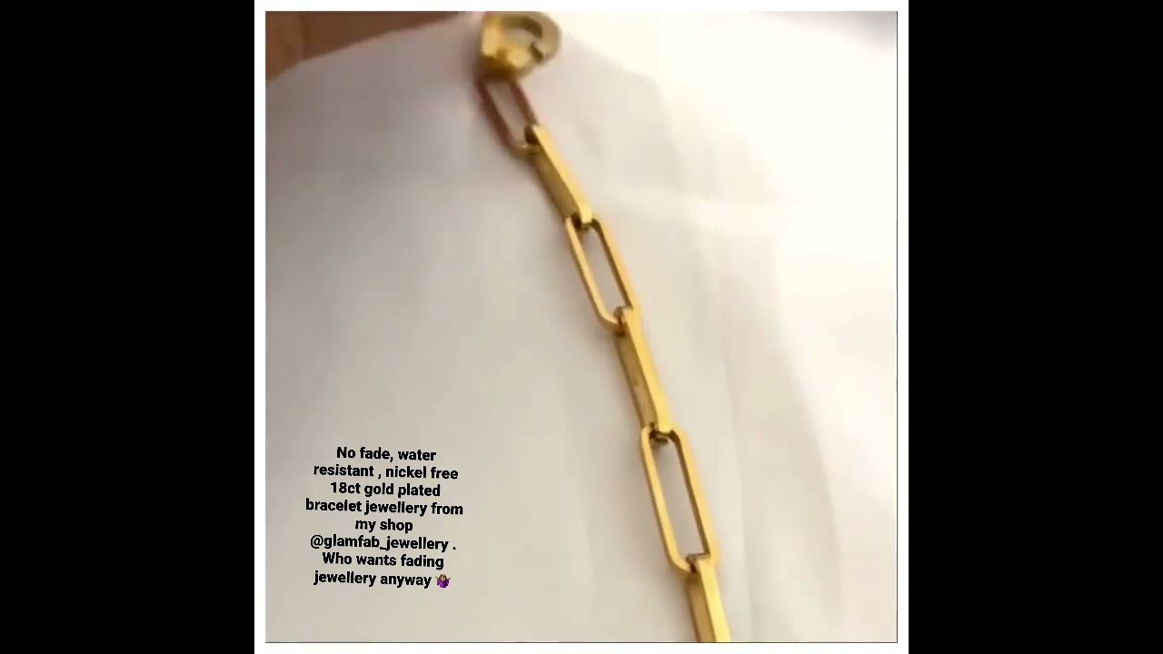 No fade, water resistant , nickel free 18ct gold plated  jewellery from my shop @glamfab_jewellery