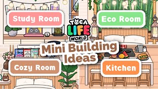 MINI MODERN MANSION IDEAS! 😍🔑❤️ || Study vs Bedroom vs Kitchen || Toca Life World
