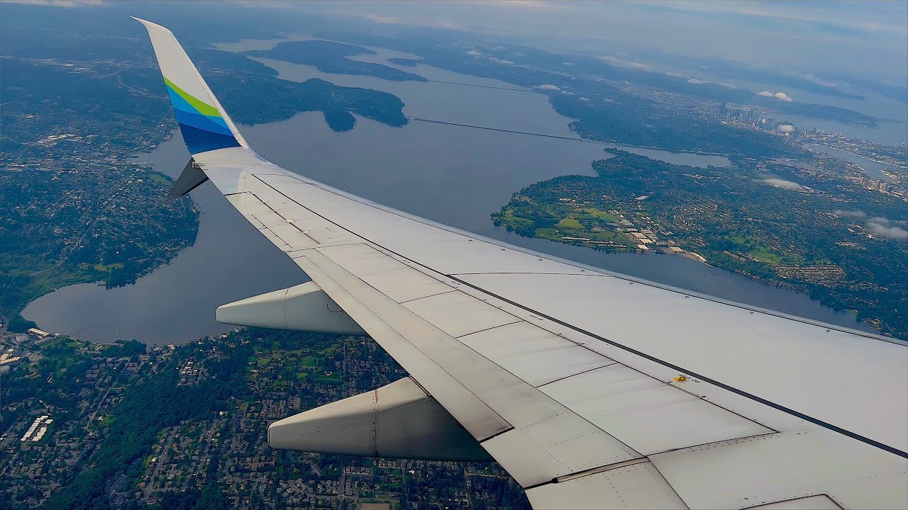 [4K] – Beautiful Seattle Landing – Alaska Airlines – Boeing 737-900 – SEA – N292AK – SCS Ep. 1047