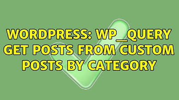Wordpress: WP_Query get posts from custom posts by category
