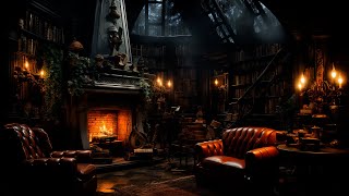 Fireside And Rain Sounds For Stress Relief | Music Sounds For Relaxation & Focus