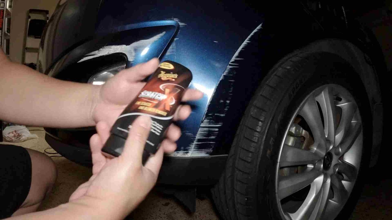 Meguairs Scratch X To Remove Paint Transfer on My Car.
