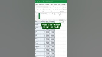 Describe Python in Excel‼️ #excel