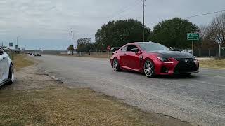 Lexus ISF, RCF and GSF light flyby