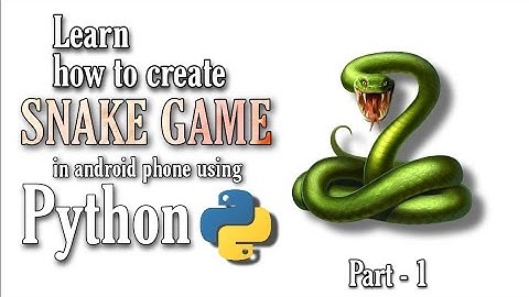 create snake game in android • Python(turtle) • Telugu