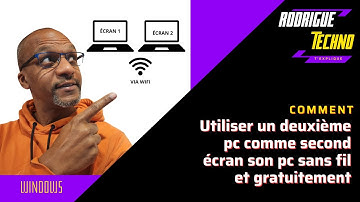 Comment utiliser un deuxième pc comme second écran de son pc gratuitement et par wifi