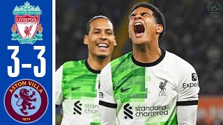 Aston Villa vs Liverpool (3-3) | English Premier League 2024 | Epl Live Stream | Efootball Pes 21