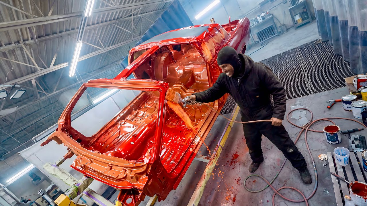 REVEALING MY FRAME OFF 442 CUTLASS NEW COLOR - YouTube