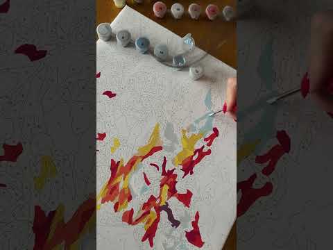 Картина по номерам на картоне ТРИ СОВЫ "Девушка в вечернем платье", 30*40, с акриловыми красками и кистями, видео 1