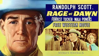 RAGE AT DAWN Free Western Movie Action in Color! Randolph Scott vs. Forrest Tucker! + Mala Powers!