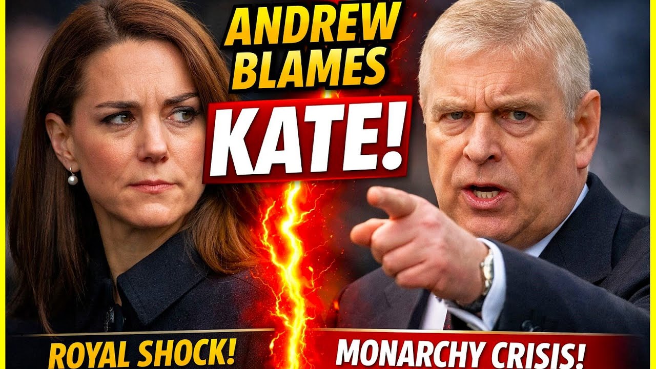 Принцесса Кейт возмущена тем, что принц Эндрю обвиняет ее в падении королевской семьи!