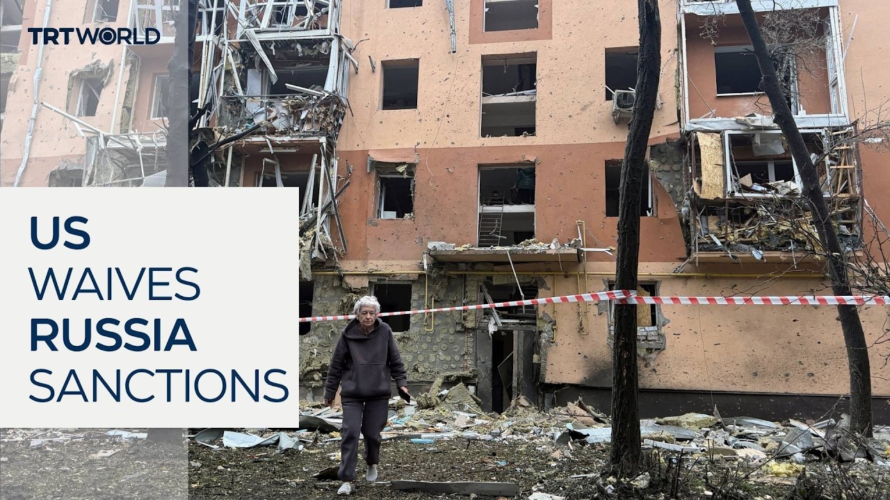 Russian strikes intensify as US waives sanctions on Moscow