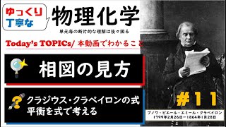 【大学物理化学 11 】相平衡　クラジウス・クラペイロンによる平衡理解 　「ゆっくり丁寧」