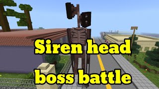 Siren head boss battle in mcpe ...