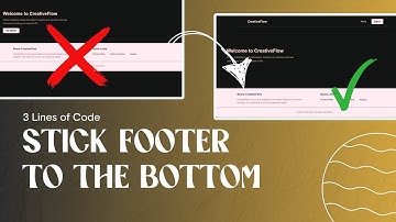 The Easiest Way to Make Your Footer Stick to the Bottom || CSS Grid or Flexbox