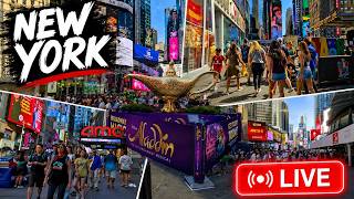Celebrity 🗽🔴 LIVE NYC Walking Tour | Times Square Packed With Energy, People & Summer Vibes 🗽☀️ Net Worth