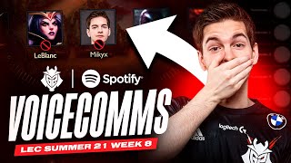 MIKYX GETS BANNED?! | LEC 2021 Summer Week 8 Voicecomms