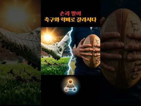 손과 발이 축구와 럭비로 갈라서다☝️🎬풀영상은 여기☝️