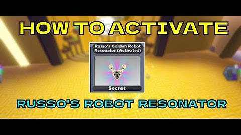 HOW TO *ACTIVATE* RUSSO