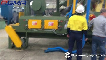 QGMA Pavers shot blasting machine working video