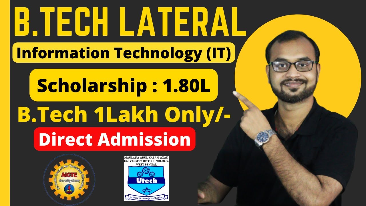 B.Tech Lateral Entry🔥JELET 2022🔥B.Tecg Information Technology (IT) Only 1Lakh😲