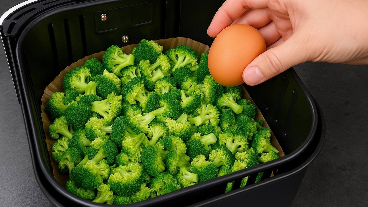 Die Heißluftfritteuse wirkt Wunder! Niemand hätte erwartet, dass Brokkoli SO lecker ist