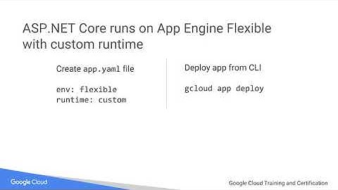 4.4 ASP NET Core and Google App Engine