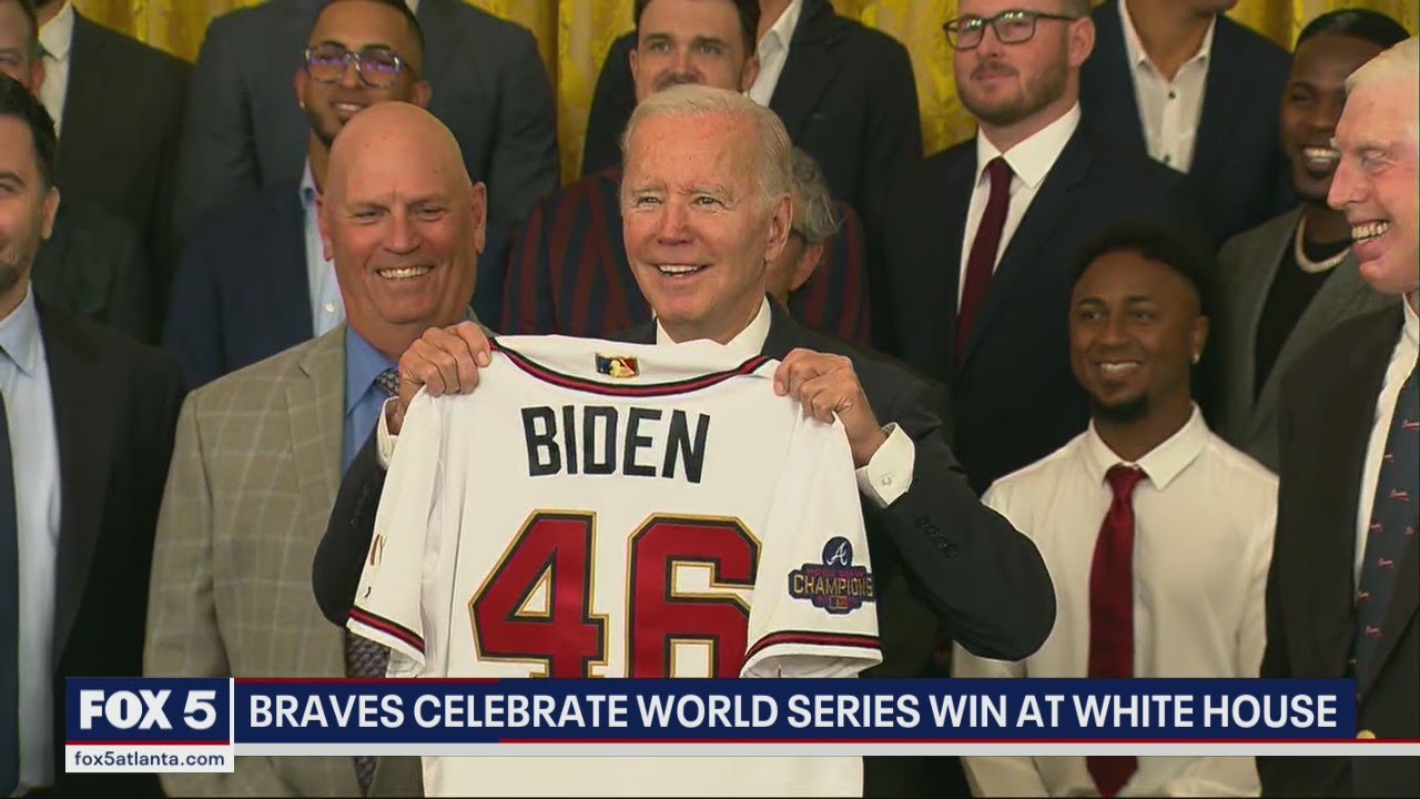 2021 World Series winning Atlanta Braves honored at White House
