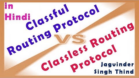 ✅ Classful and Classless Routing Protocols in Hindi